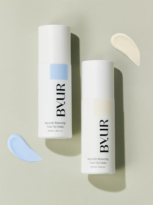 BYUR Serumfit Balancing Tone-Up Cream (2 Arten) (Klar/Klarblau) SPF50+/PA++++