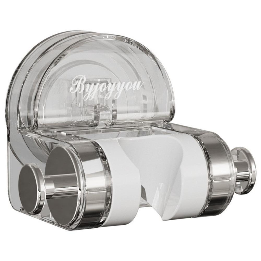 

Removable Suction Cup Shower Rack Wall Mount Shower Head Holder Shower Wand Holde Bathroom прозорий