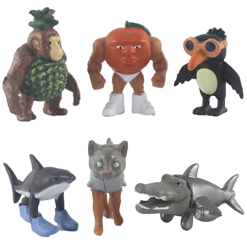Italian Brainrot Horror Figure Collection - Memetic Creatures of Madness and Fantasy Descend onto Your Desk, Approximately 3.5-5.5cm Tall (24 Figures