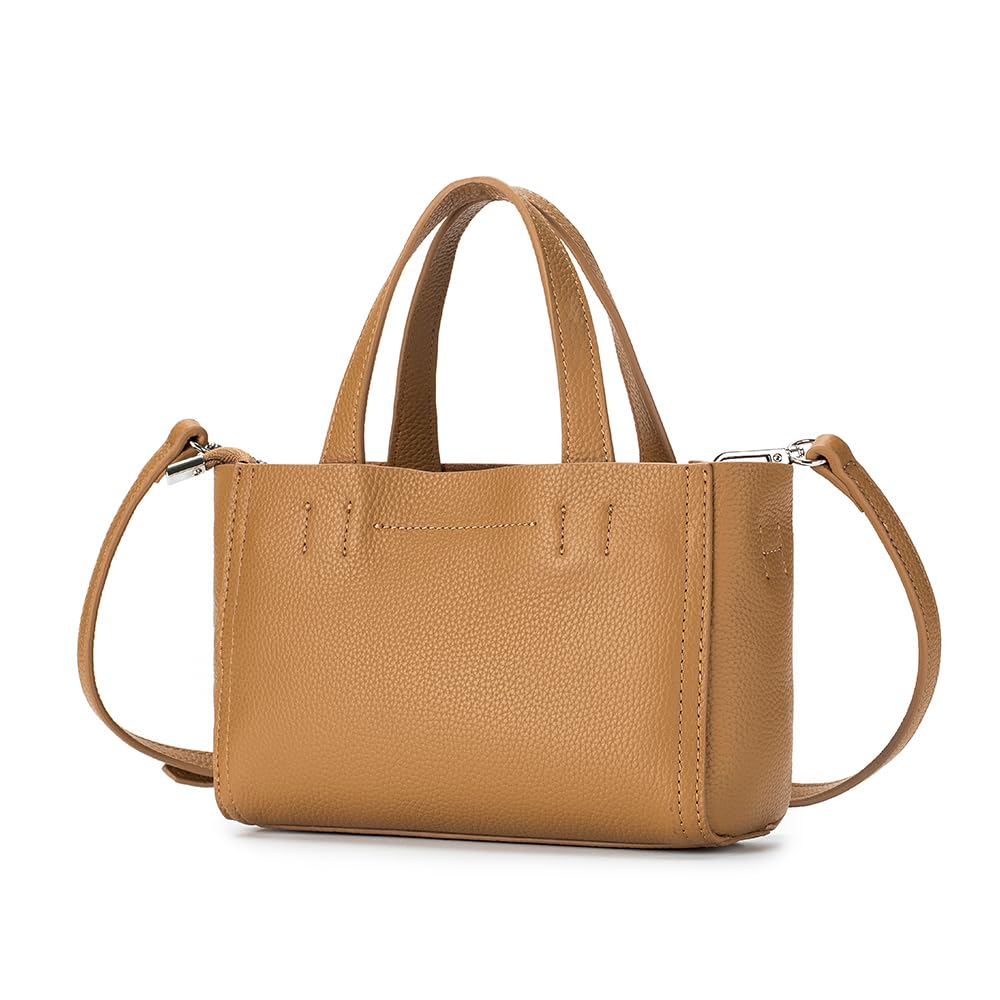 

Yocipa Genuine Leather Mini Tote Bag for Lightweight Shoulder Crossbody Small Commuter Large Leather Handbag Women, Bag, Bag, Bag, Capacity,