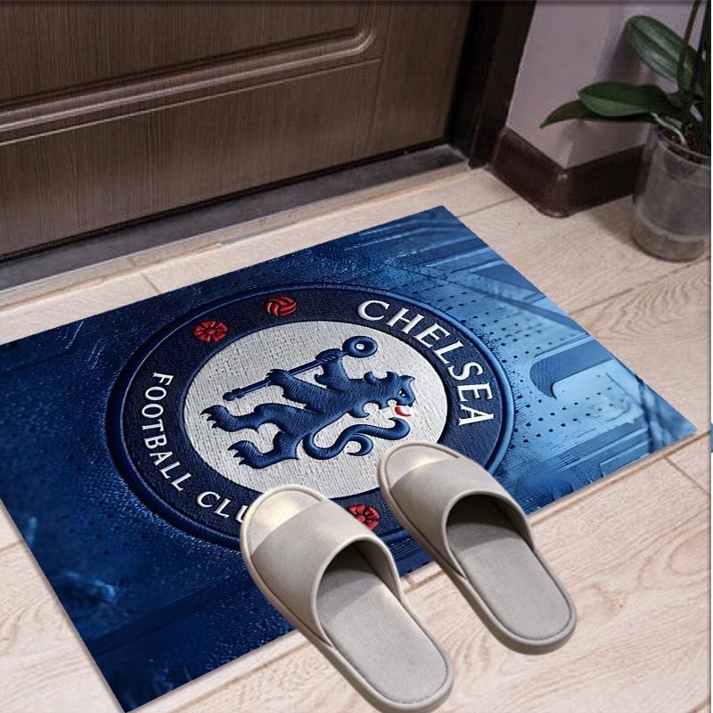Chelsea F.C Muster Teppich, Innen-/Außenmatte, für Picknick, Spielzimmer, Schlafzimmer, Büro, Wohnzimmer, Heimdeko Teppich, Geburtstagsgeschenk