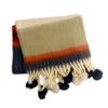Tassels Rainbow Scarf Warm Shawl Cashmere Like Long Scarf Girls Winter Shawl Neck Wrap Scarf Cold Weather Neck Scarves