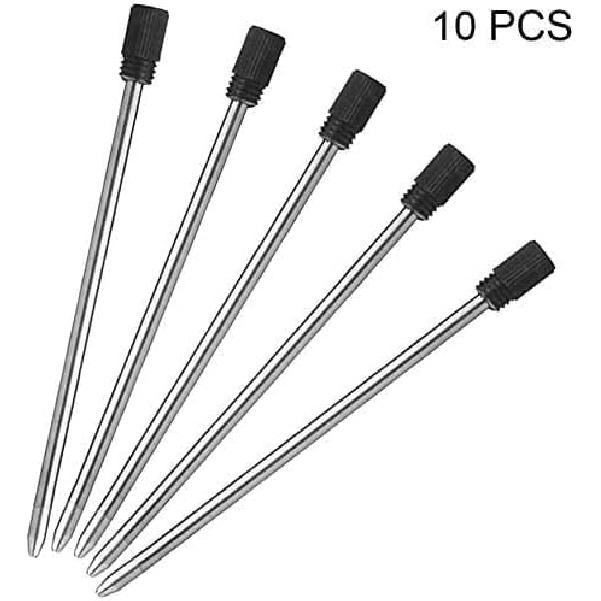 2.75'' Ballpoint Pen Refills, Black, Medium Point, 10 Pack