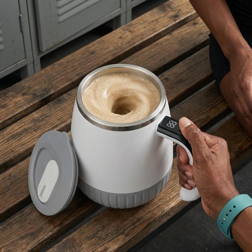 Smart Automatic Stirring Cup 316 Stainless Steel Magnetic Mixer Coffee Mug  Household Use