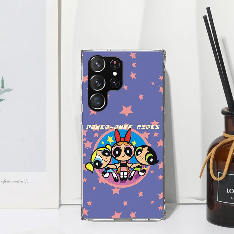Cartoon P-Powerpuff-Girls Phone Case For Samsung Galaxy S26 S25 Edge S24 FE S23 S22 Ultra S21 Plus S20 + Art Fundas Back Cover G