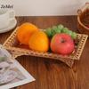 European Style Plated Openwork Square Shape Fruit Plate,Golden Alloy Disc Home Cheese Food Tray,Snack Disc Table Decoration