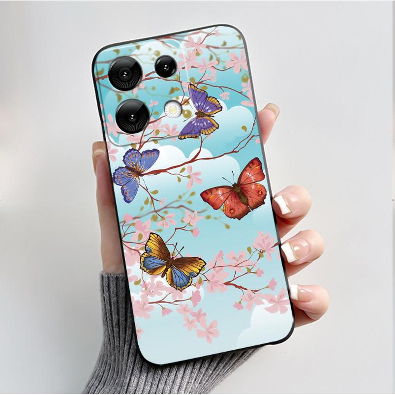 For Umidigi G9 5G G9A G9C G9T Case Fashion Butterfly Flowers Soft TPU Silicone Phone Back Cover for Umidigi G 9 9A 9C 9T Casing
