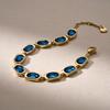 Skagen SOFIE SEA GLASS Stainless Steel Link SKJ1888710 Women's Gold-Tone Bracelet,