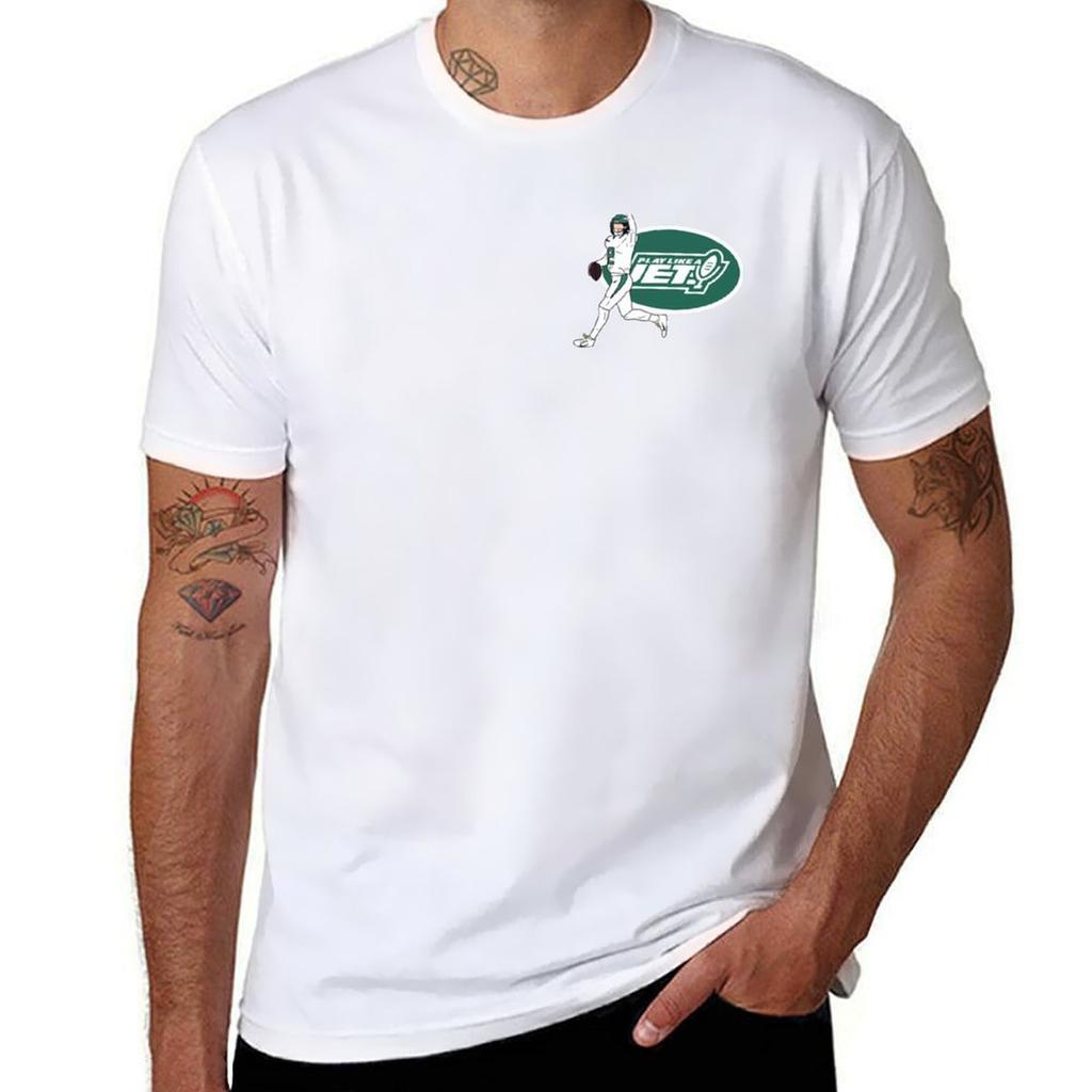 NY JETS TShirt Basic Simple Casual Short Sleeve Tee