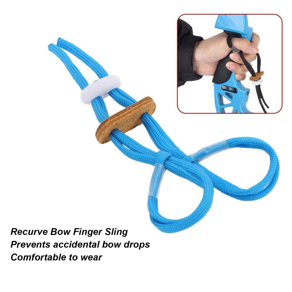 Improved Stability Archery Bow Rope Hand Guard Polyester Finger Sling Bow Protection