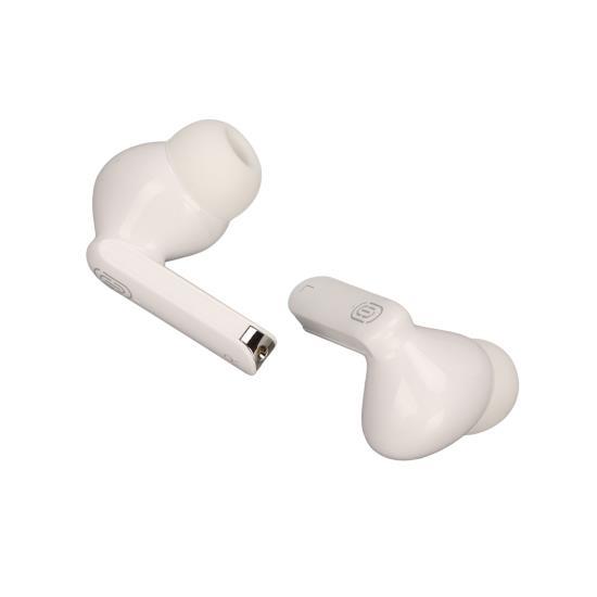 Smart Touch Bluetooth 5.1 Earbuds Strong Signal Low Loss Portable HiFi Wireless Headphones for Outdoor White 