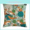 Cozy 18'' Cartoon Fox Pillow Cover Cushion For Inviting Living Room Decor
