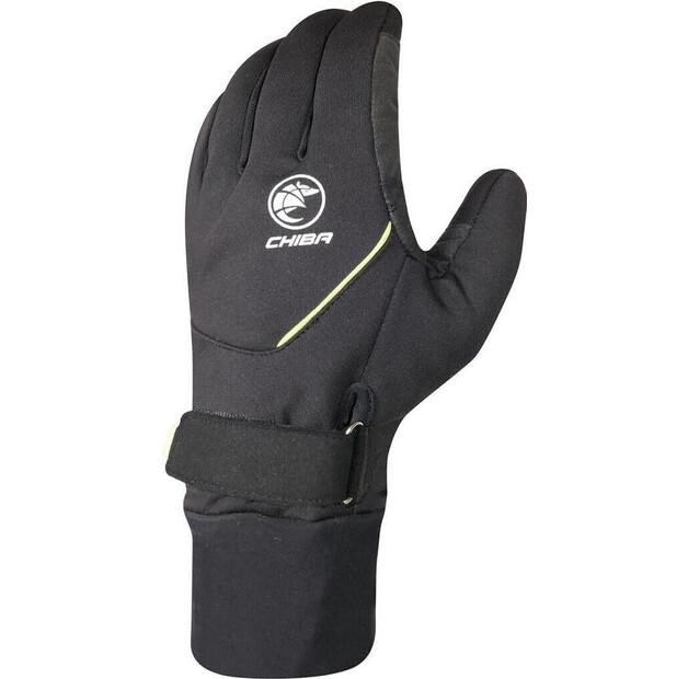 Велоперчатки Chiba Rain Pro Warm (черный/желтый) L
