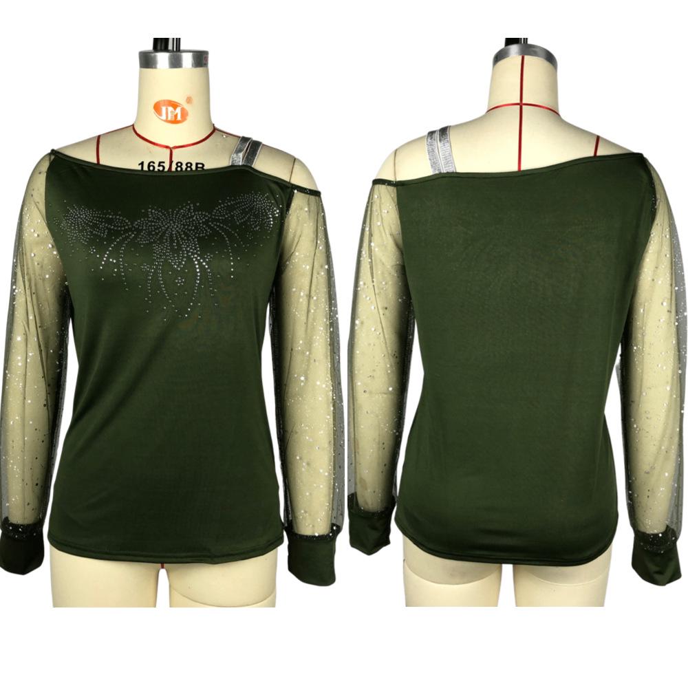 2024 Women's Casual Round Neck Long-Sleeve Loose Fit Graphic T-Shirt