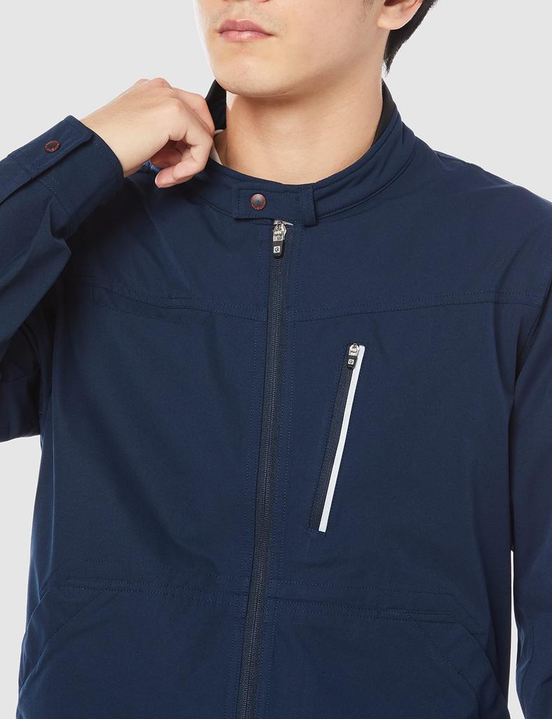 [COCOS Nobuoka] GF-4190 Formal Works Mechanic Blouson, Navy, Size LL