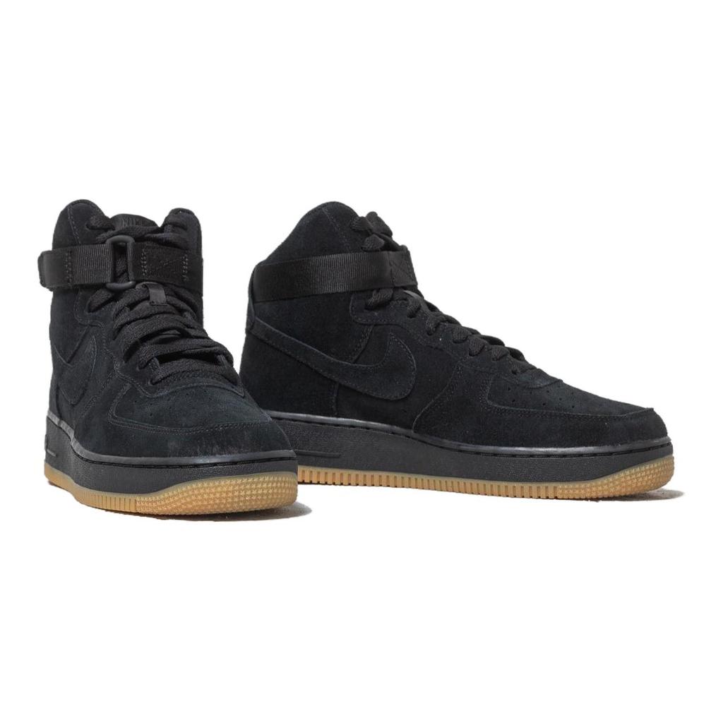 Nike Air Force 1 High Suede Black Gum GS 807617-002