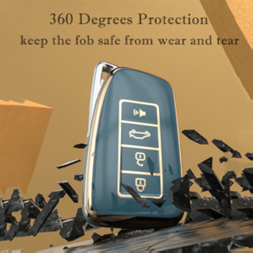 Für Lexus Schlüsselanhänger-Abdeckung, für Lexus ES RX GS GX is LC LS NX RS LX RC Premium Soft TPU Vollständiger Schutz Schlüsselanhänger-Hülle Fernbedienungsschlüsselhalter