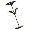 KX4B Metal Halloween Bat Stand Rustproof Iron Decorative Holders For Themed Parties Home Haunting Accent