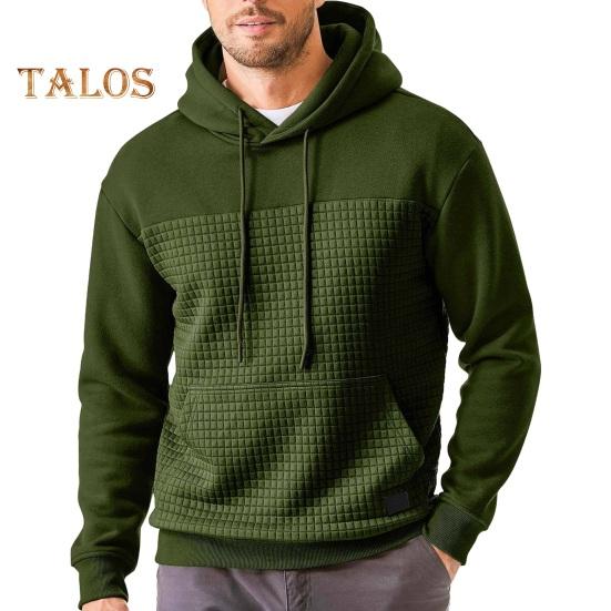 Осень-зима Толстовка с капюшоном с вафельной текстурой — фото 13