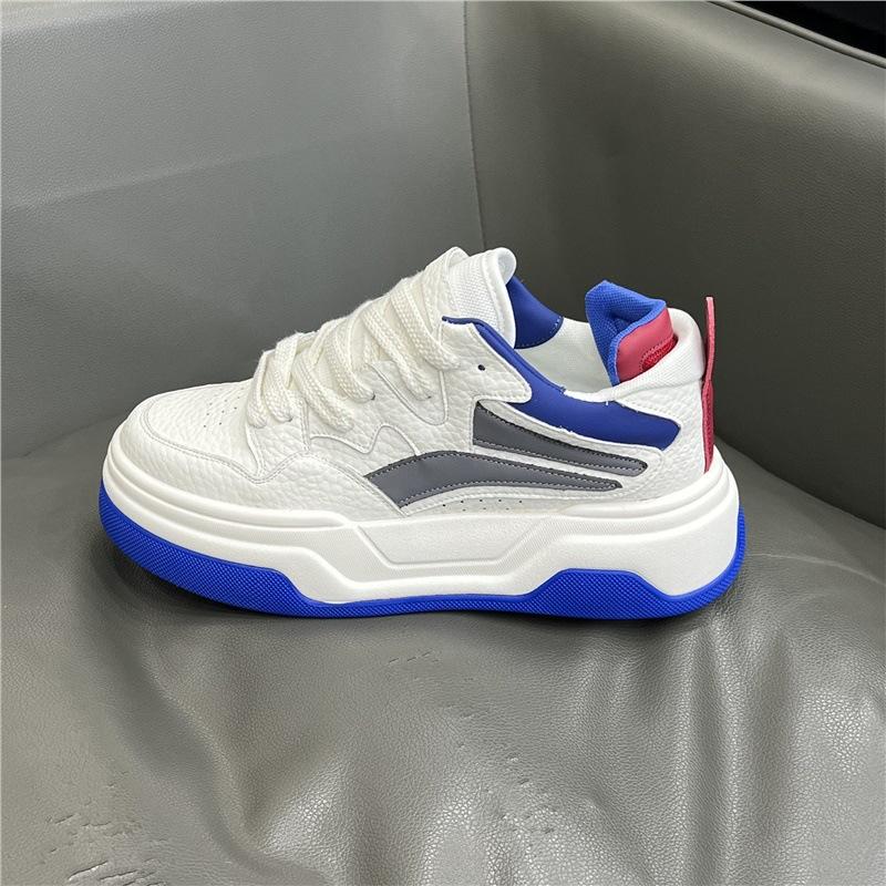 Neue dicke Sohlen Schuhe Low-Top Leder atmungsaktiv Jugend Sport und Freizeit Schuhe