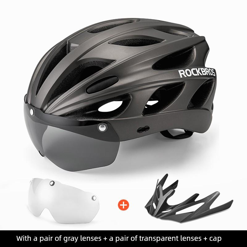 Rockbros Cycling Helmet Restraint Goggles Mountain Bike Helmet Helmet Integrated Molding Men's and Women's Equipment