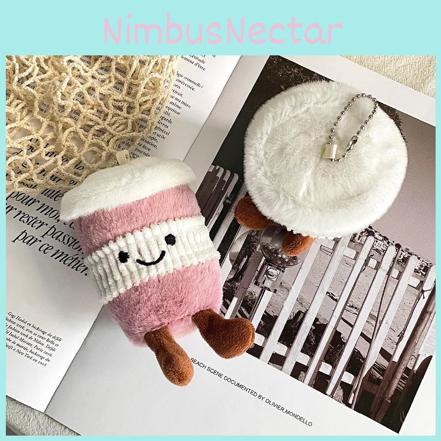 Coffee Cup Plush Stuffed Toy Simulation Dolls Backbag Decoration Kids Gifts