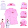 Halloween Doctor Kids Nurse Cosplay Costume Uniform Set Role Play Party Carnival