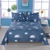 Simple Printed Simple Bed Sheet Single Piece Dormitory Pure Polyester Washed Cotton Single Double Bed Sheet