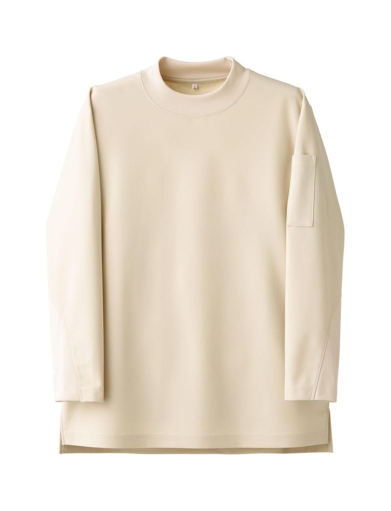Seven Uniform CU1963-3 Ivory LL Mock Neck Long Sleeve T-Shirt