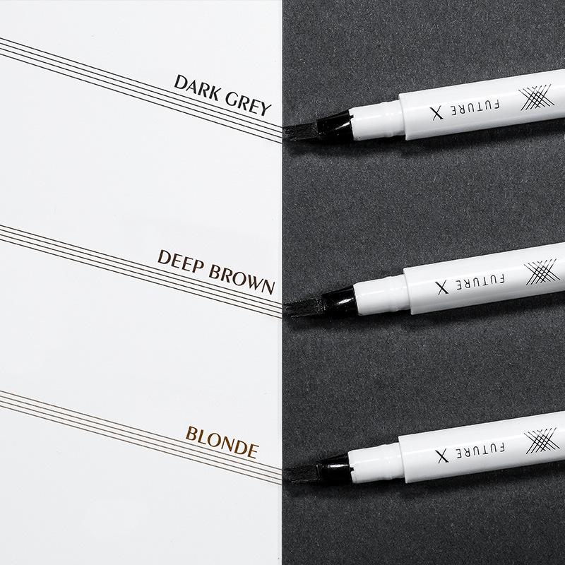 Pudaier Liquid Canister Brow Pencil Four Fork Head Color Brow Pencil Anti-splash Three-dimensional Color Wild Eyebrow Pencil