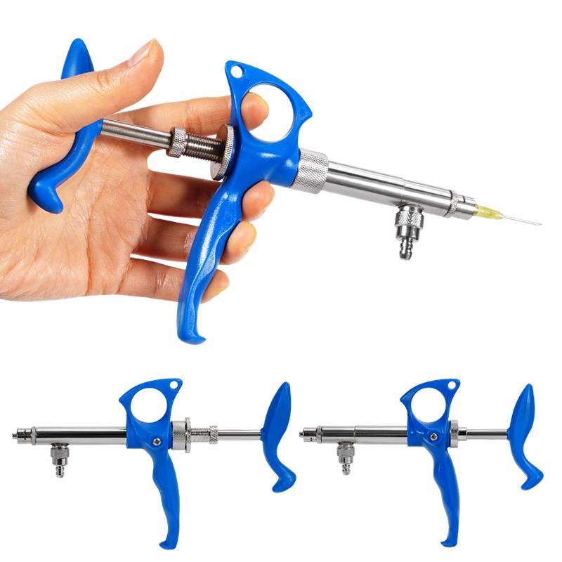 0,75 ml/1 ml/2 ml Veterinär-Dauerimpfspritze Tier Automatische Injektion Metall Präzisionswaage Vieh Veterinärwerkzeuge