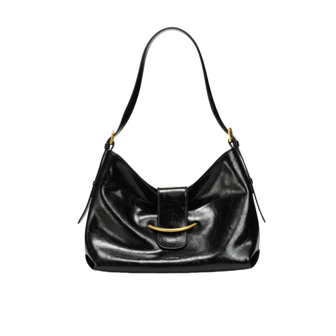 

SMTING Textured Large Capacity Tote Bag, Shoulder Bag, Black, Size S, 8.3-inch Ipad