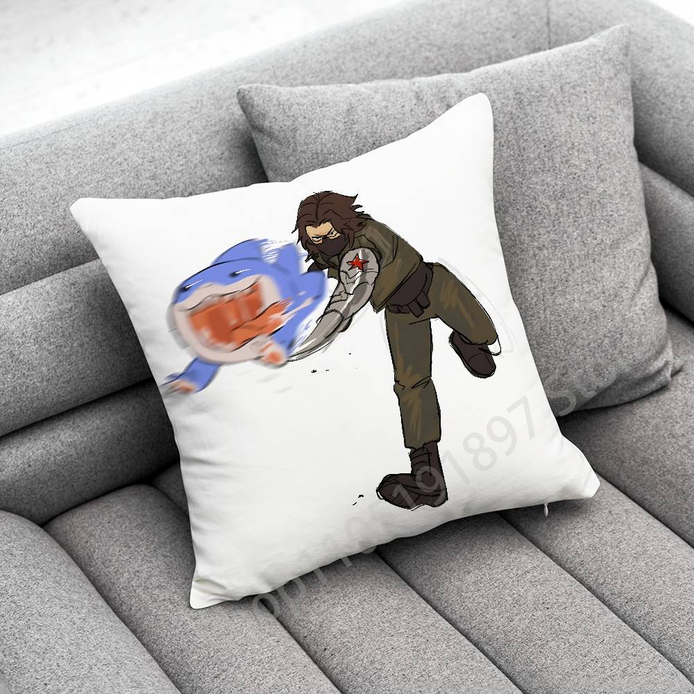 B-Bucky B-Barnes Soldier Throw Pillow Case For 55cm 40cm 45cm 50cm 30cm Square Office Pillowship Cover