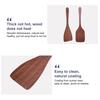 2Pcs Wooden Spatulas Square Diagonal Spatula Set for Cooking Stirring Wok Spatula Kitchen Turner Angled Flat Spatula