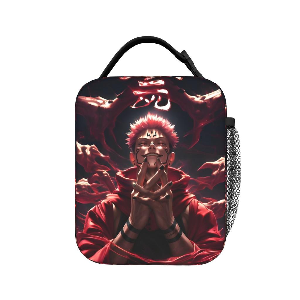 Yuji Itadori From Insulated Lunch Bag Leakproof Jujutsus Kaisens Anime Reusable Thermal Bag Tote Lunch Box College Travel