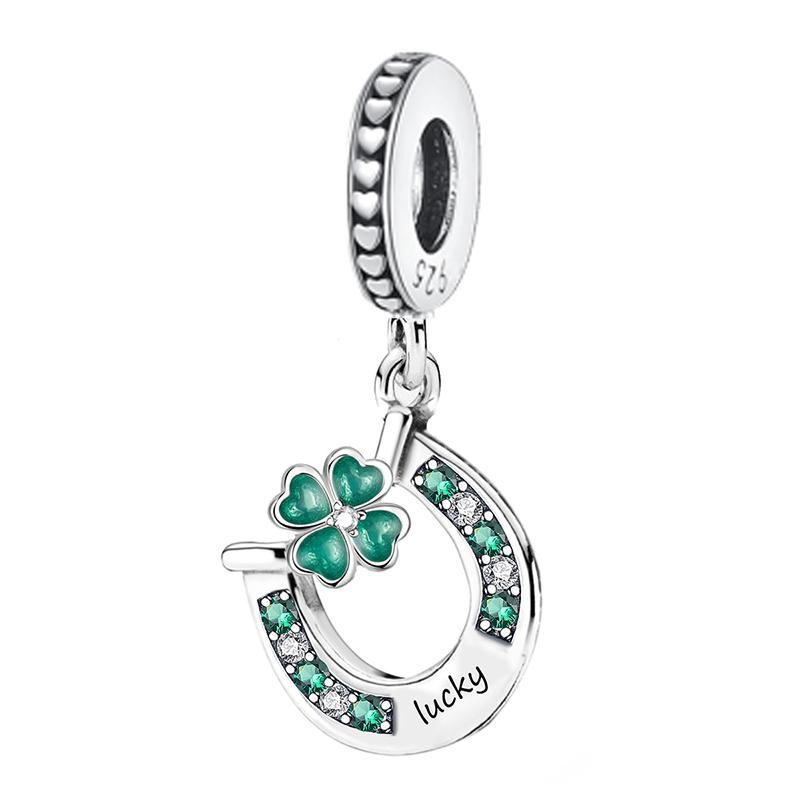 Copper Small Fresh Four Leaf Clover Series Charms Bead Diy Bracelet Necklace Making Gift Of High Quality Jewelry