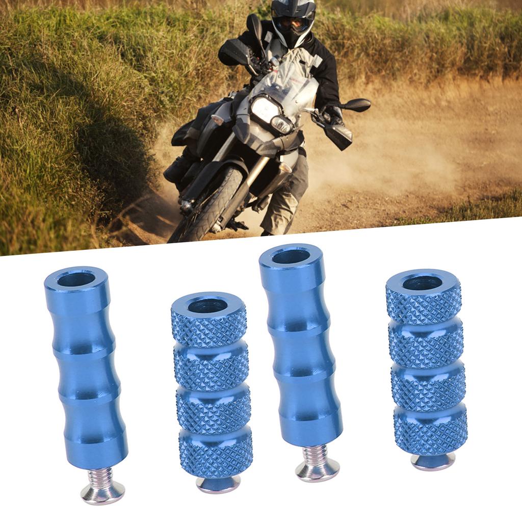2 Pair Motorcycle Brake Foot Peg CNC Process Plating Fit For M6 6mm Mounting S Motorbike