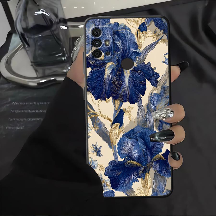 Case for Motorola Moto Edge 20 Pro 30 Lite G52 G51 G73 G22 Edge40 G32 G60s G50 G53 G30 G71 Phone Cover Beautiful Flowers