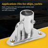 316 Stainless Steel Stanchion Post Socket 90 Degree Flag Pole Base Socket Flag Pole Holder  Yachts