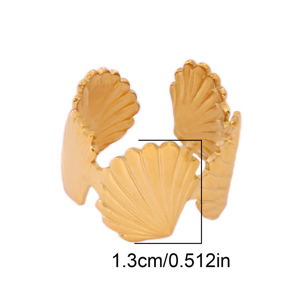 Ocean Series Adjustable Shell Ring - Summer Beach Jewelry with Various Styles
