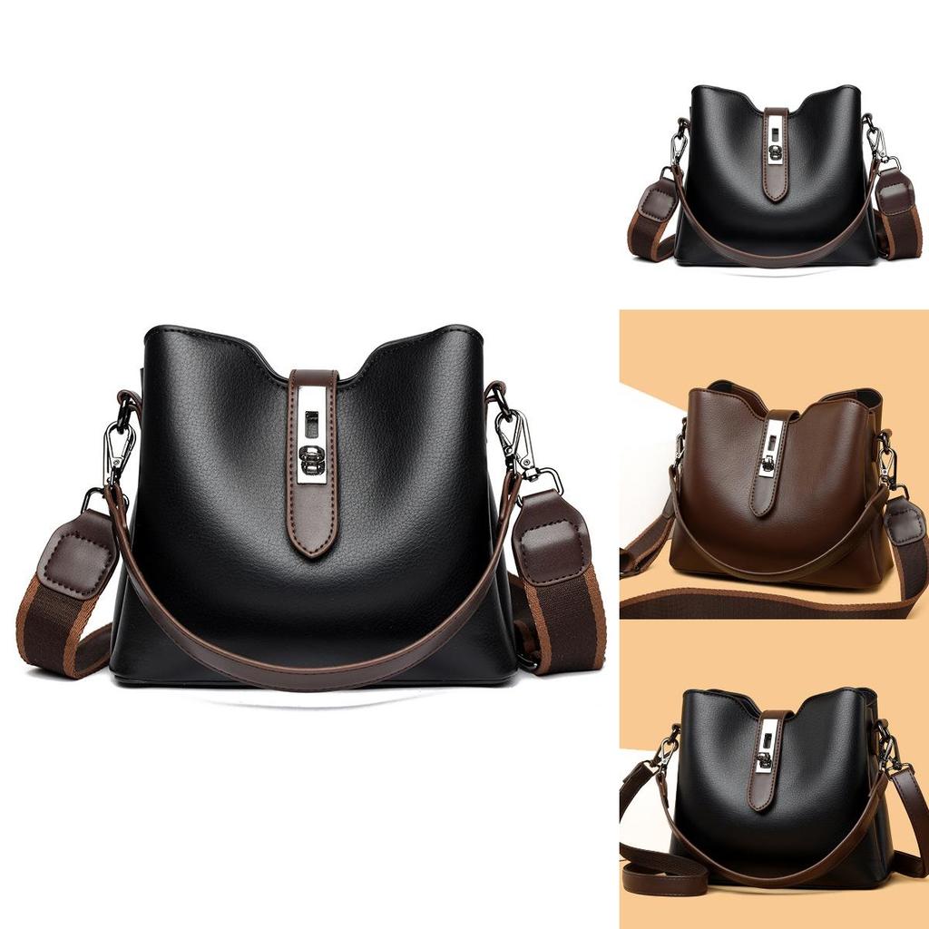 Elegant Pu Bucket Bag For Women With Vintage Charm And Spacious Design Ideal For Daily Use