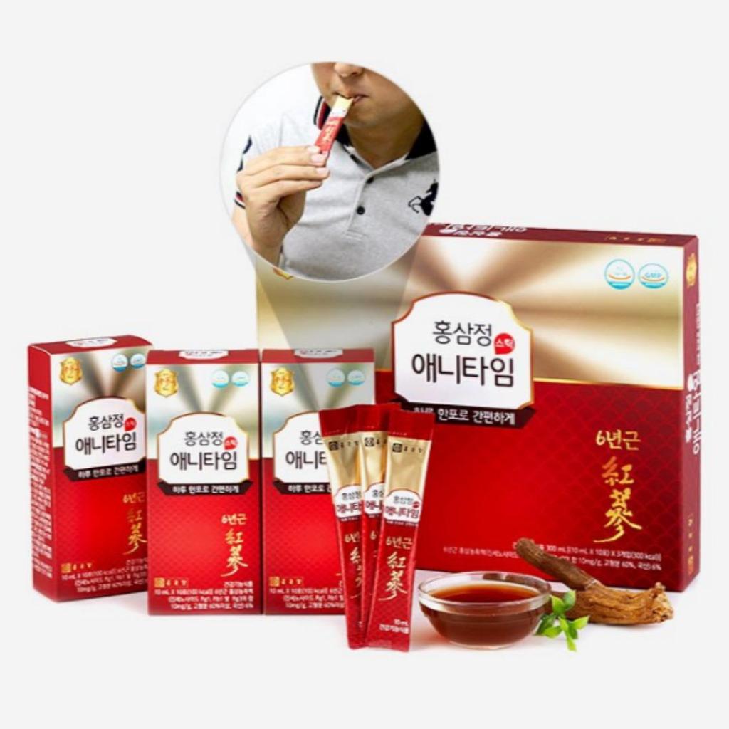Chong Kun Dang 6-year-old Red Ginseng Anytime Stick 10ml X 30stick + Bag / CKD