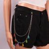 European and American Jewelry Sexy Candy Color Bear Waist Chain Trouser Chain Women's Fashion Color Chain Trouser Chain Decoration