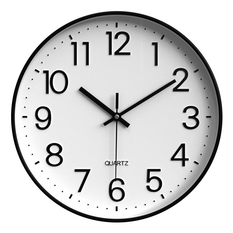 Home Clocks Living Room Wall Clock Bedroom Silent Wall Clock Modern Simple Round Quartz Clock 30CM