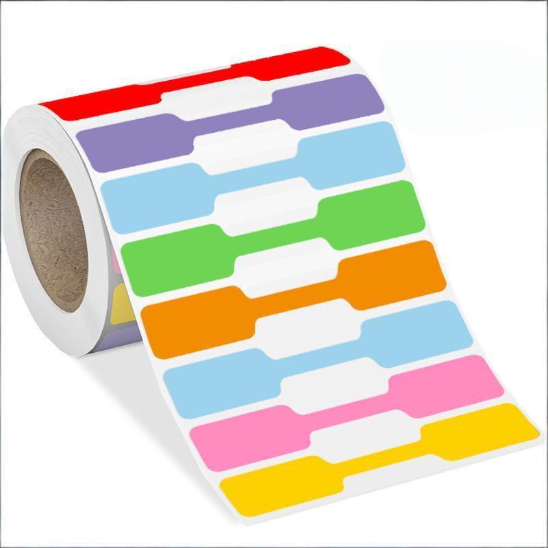 500Pcs/Roll Price Stickers Jewelry Price Tags Self Adhesive White Blank Sticker Kraft Paper Ring Necklace Earring Price Label
