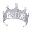 Luxury Bridal Headwear Handmade Rhinestone Hair Tiaras Crown Shaped Wedding Party Bridal Hair Accessories Head Jewelry