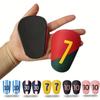 Chapmap Mini Football Soccer Shin Guards Mini Size Lightweight Number Printed Hard Shell Protective Shin Pads for Youth Adult 1