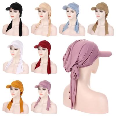 Women Sunscreen Headscarf Muslim Hijab Head Wrap Wrap Caps Turban Hat
