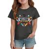 Kids Back To School T Shirt Short Sleeve Casual Tee Top with Round Neck and Printed Design for Boys and Girls Suitable for Everyday Wear
