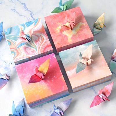 400pcs Art Material Colorful Folded Paper Scrapbooking Constellations Origami Paper  Kids